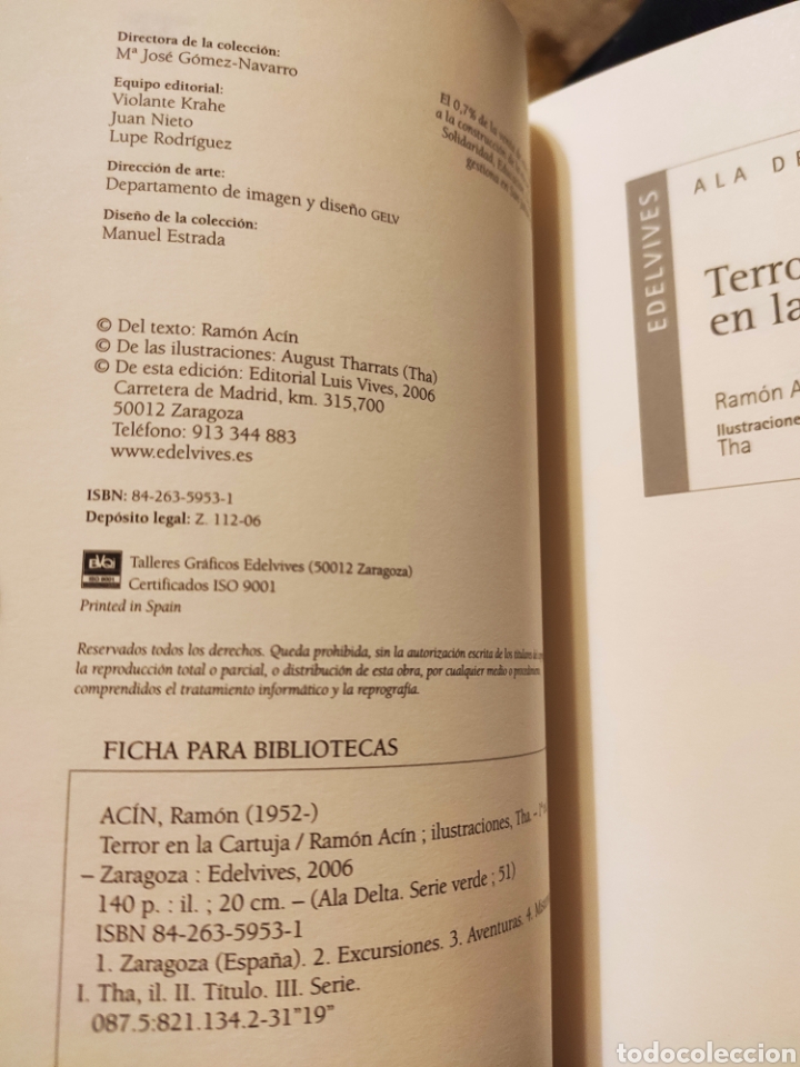 Libros de segunda mano: Terror en la Cartuja. Ram&oacute;n Ac&iacute;n - Foto 3