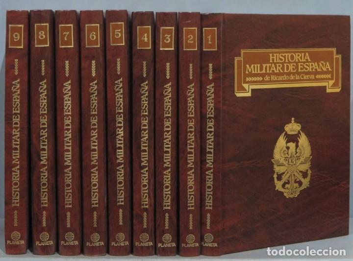 Libros de segunda mano: HISTORIA MILITAR DE ESPA&Ntilde;A. RICARDO DE LA CIERVA. 9 TOMOS - Foto 1