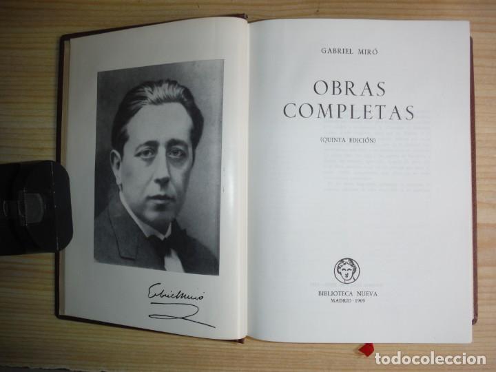 Libros de segunda mano: MIRO, Gabriel - OBRAS COMPLETAS - Foto 2