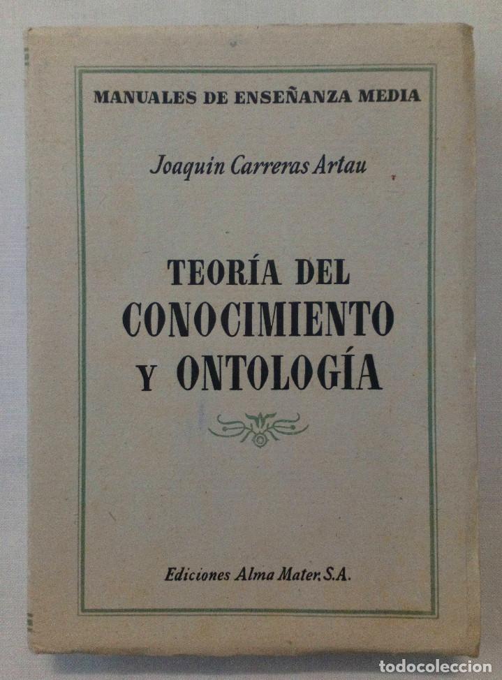 Libros de segunda mano: TEOR&Iacute;A DEL CONOCIMIENTO Y ONTOLOG&Iacute;A, 1945. - Foto 1