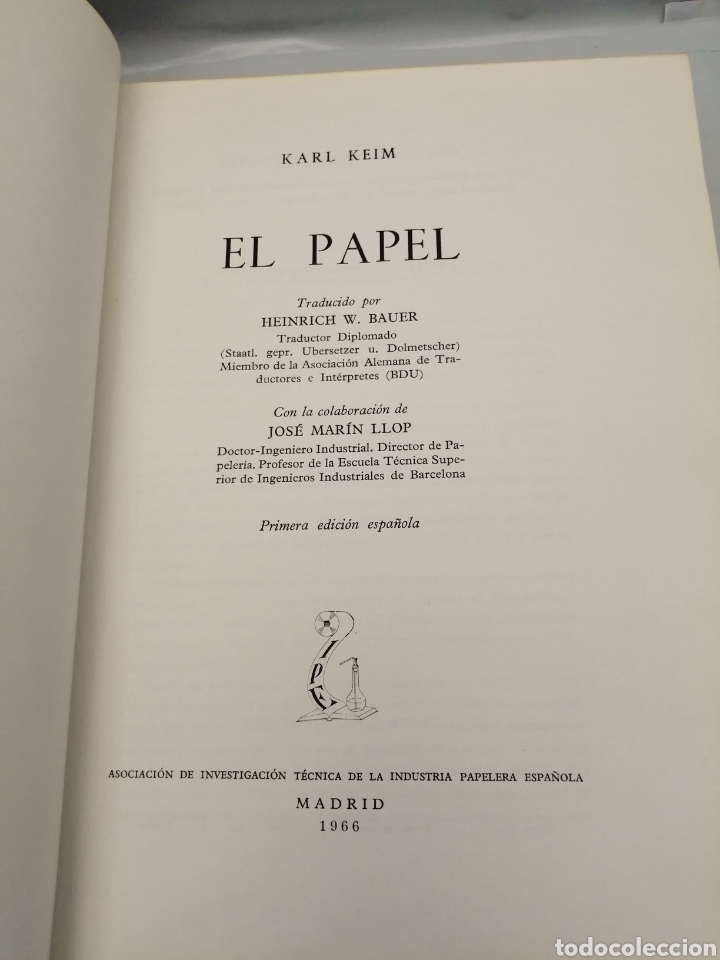 Libros de segunda mano: EL PAPEL (Primera edici&oacute;n) - Foto 3