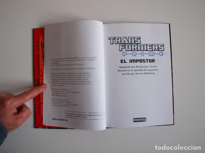 Libros de segunda mano: TRANSFORMERS PRIME - EL IMPOSTOR - HASBRO - EDITORIAL EVEREST 2014 - Foto 4