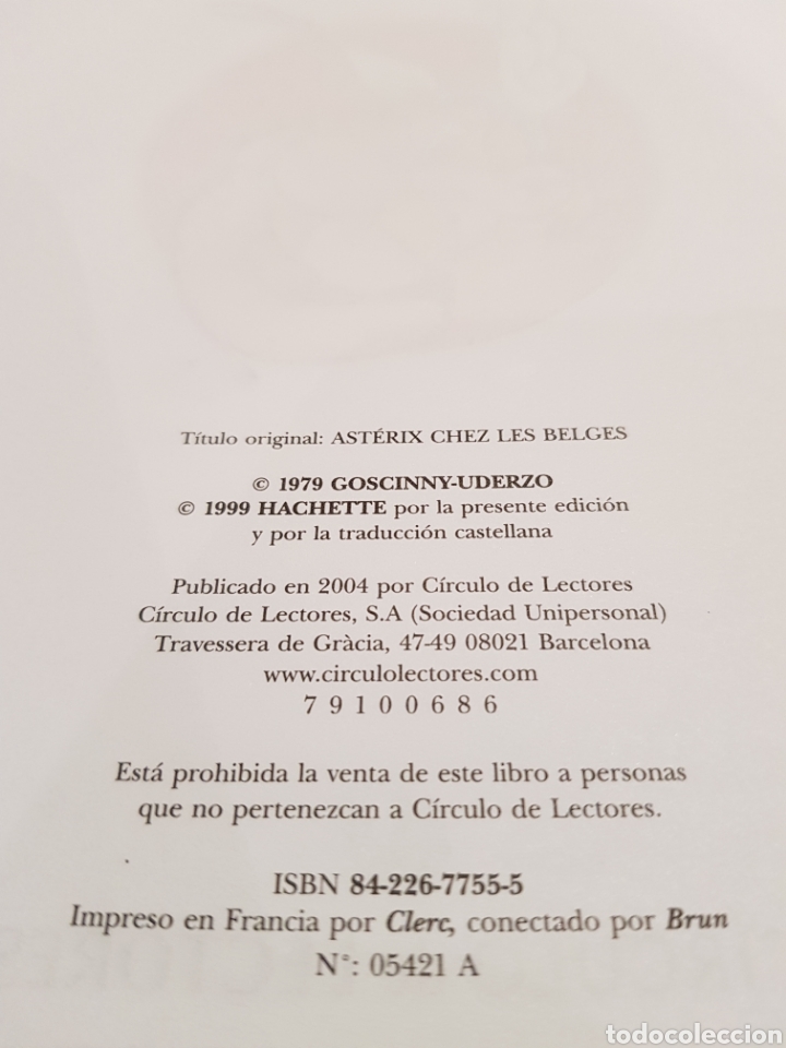 Libros de segunda mano: Ast&eacute;rix en B&eacute;lgica. C&iacute;rculo de Lectores. 2004. - Foto 9