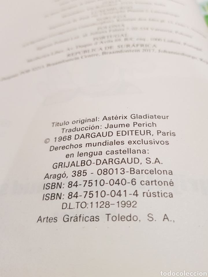 Libros de segunda mano: Ast&eacute;rix Gladiador. Grijalbo-Dargaud. 1992. - Foto 9