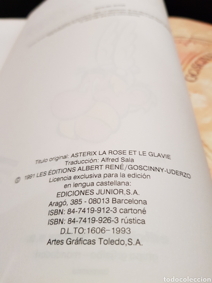 Libros de segunda mano: Ast&eacute;rix. La rosa y la espada. Ediciones Junior. 1993. - Foto 9