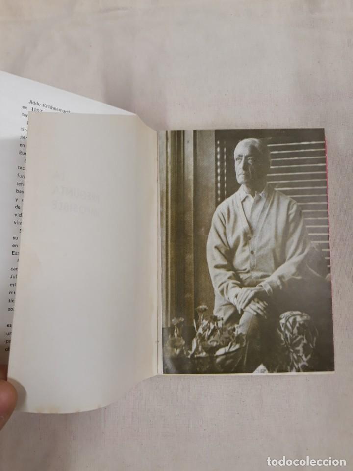 Libros de segunda mano: KRISHNAMURTI, J. LA PREGUNTA IMPOSIBLE - Foto 2