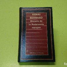 Libri di seconda mano: BIBLIOTECA DE HISTORIA, ORBIS, HISTORIA DE LA RESISTENCIA EN EUROPA, HENRI BERNARD
