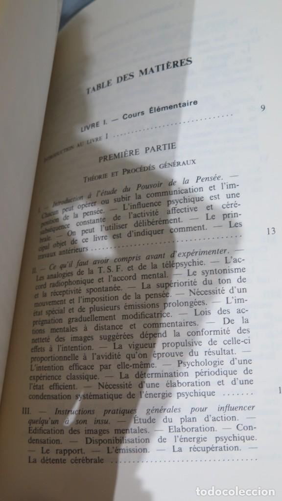 Libros de segunda mano: L&acute;INFLUENCE. LA TRANSMISSION DE LA PENSEE ET LA SUGGESTION MENTALE. JAGOT - Foto 2
