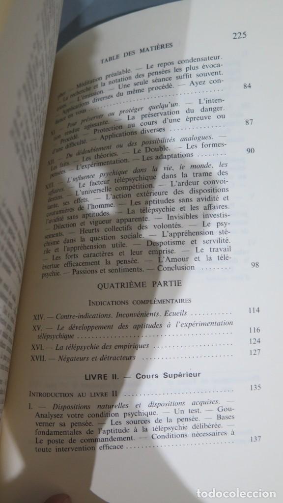 Libros de segunda mano: L&acute;INFLUENCE. LA TRANSMISSION DE LA PENSEE ET LA SUGGESTION MENTALE. JAGOT - Foto 4