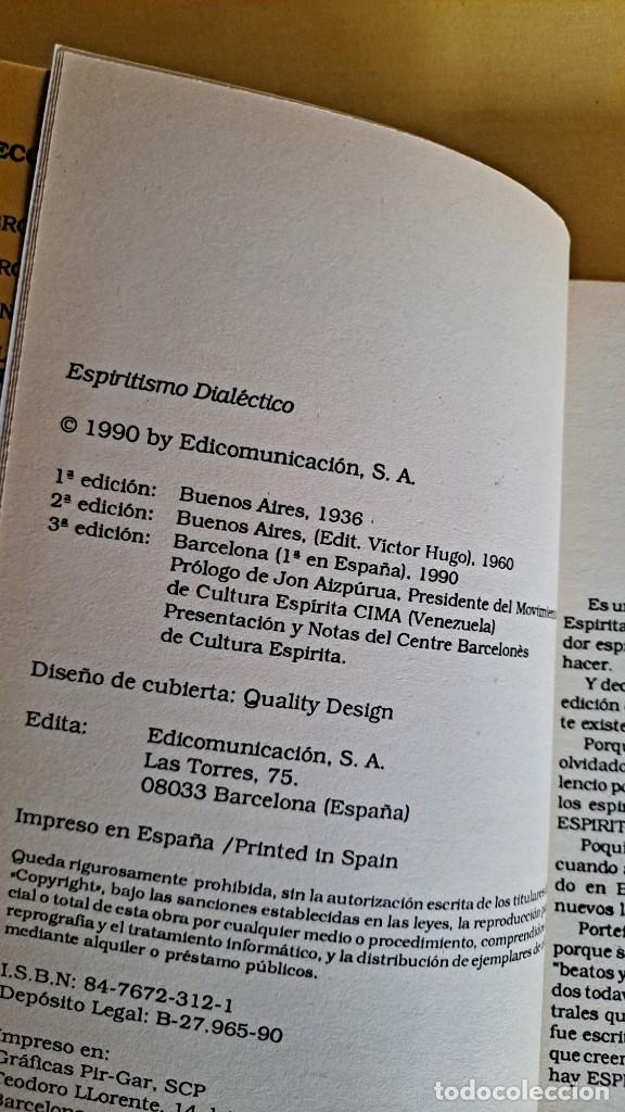 Libros de segunda mano: MANUEL S. PORTEIRO - ESPIRITISMO DIAL&Eacute;CTICO - EDICOMUNICACION 1990 - Foto 3