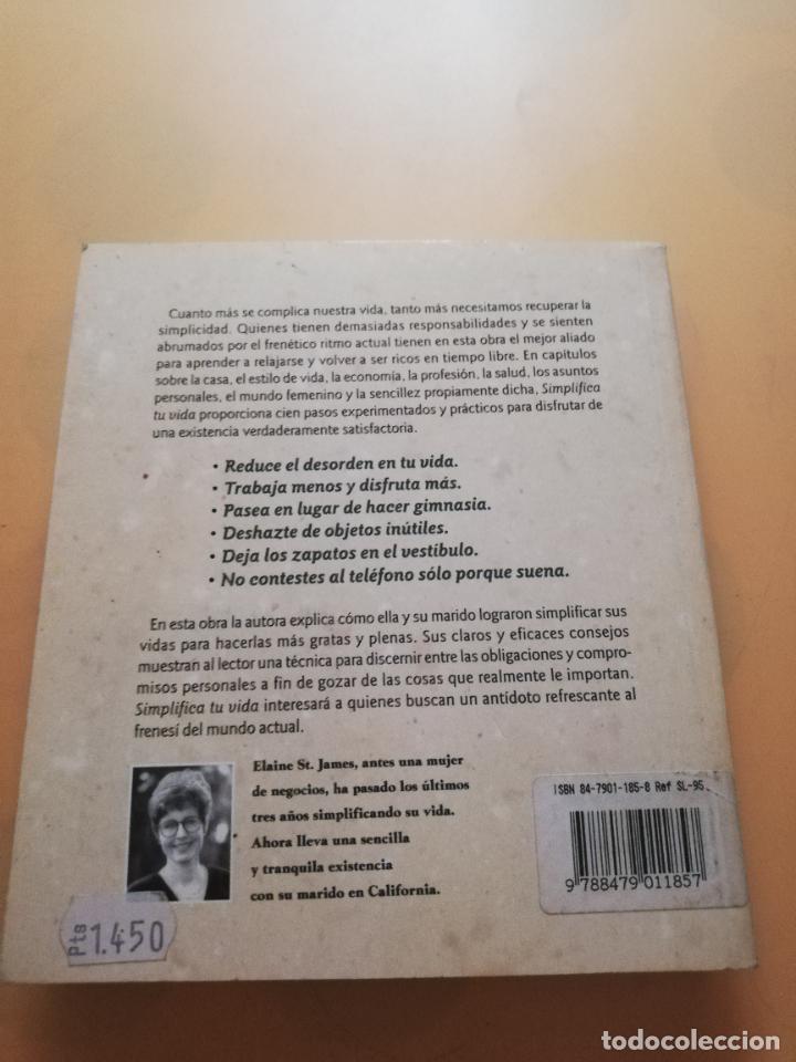Libros de segunda mano: SIMPLIFICA TU VIDA. ELANI ST. JAMES. INTEGRAL. 1&ordf; EDICION 1996. PAG. 239. - Foto 5