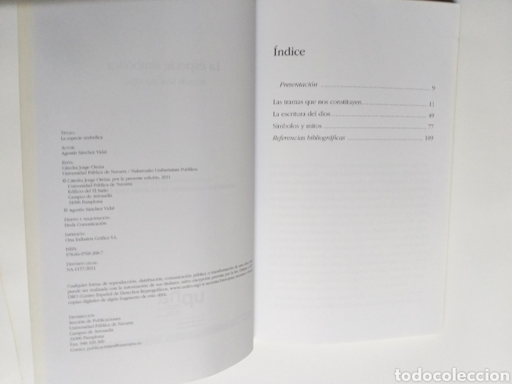 Libros de segunda mano: La especie simb&oacute;lica Agust&iacute;n S&aacute;nchez Vidal - Foto 7