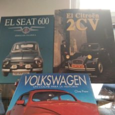 Libros de segunda mano: EL SEAT 600-EL CITROEN 2CV Y VOLKSWAGEN-LOTE 3 LIBROS DE EDITORIAL SUSAETA-1996-1993 Y 1993