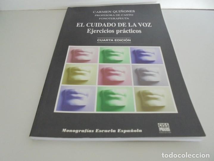 Libros de segunda mano: EL CUIDADO DE LA VOZ. EJERCICIOS PRACTICOS. CARMEN QUI&Ntilde;ONES. CISSPRAXIS. 2001. - Foto 3