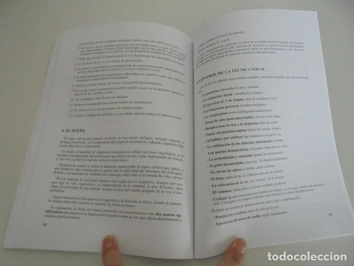 Libros de segunda mano: EL CUIDADO DE LA VOZ. EJERCICIOS PRACTICOS. CARMEN QUI&Ntilde;ONES. CISSPRAXIS. 2001. - Foto 11