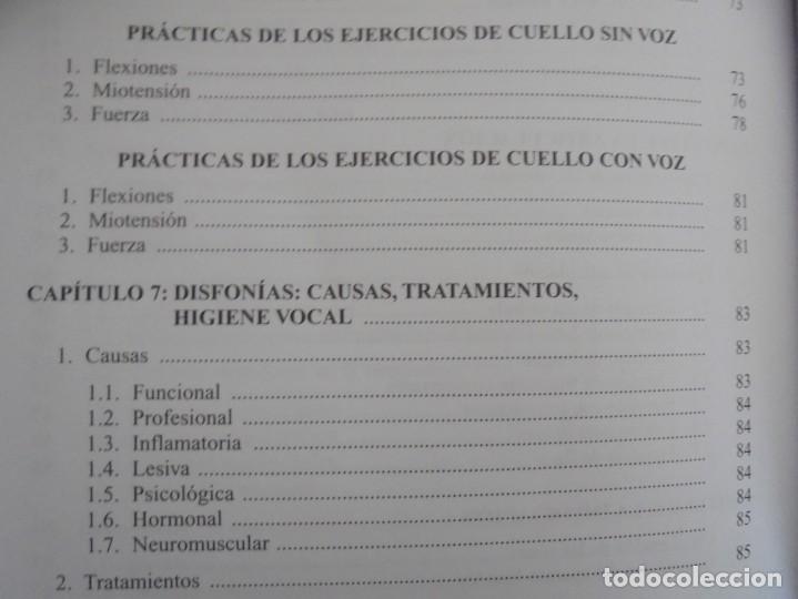 Libros de segunda mano: EL CUIDADO DE LA VOZ. EJERCICIOS PRACTICOS. CARMEN QUI&Ntilde;ONES. CISSPRAXIS. 2001. - Foto 19