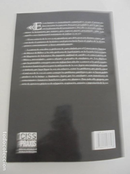 Libros de segunda mano: EL CUIDADO DE LA VOZ. EJERCICIOS PRACTICOS. CARMEN QUI&Ntilde;ONES. CISSPRAXIS. 2001. - Foto 21