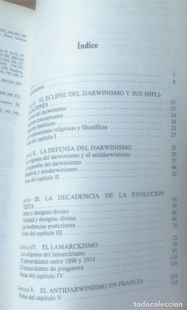 Libros de segunda mano: Peter J. Bowler, El ecilpse del darwinismo, Barcelona, 1985 - Foto 3