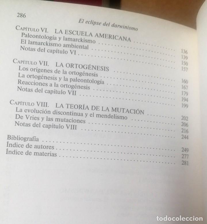 Libros de segunda mano: Peter J. Bowler, El ecilpse del darwinismo, Barcelona, 1985 - Foto 4