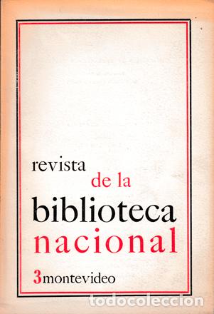 Revista de la Biblioteca Nacional 3 Montevideo