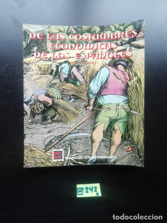 Libros de segunda mano: De Las Costumbres Econ&oacute;micas De Los Espa&ntilde;oles - Foto 1