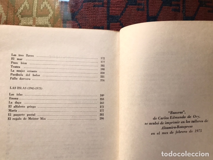 Libros de segunda mano: Basuras. Carlos Edmundo de ory. J&uacute;car - Foto 5