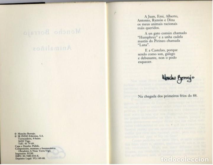 Libros de segunda mano: ANIMALI&Ntilde;OS. MONCHO BORRAJO. - Foto 2