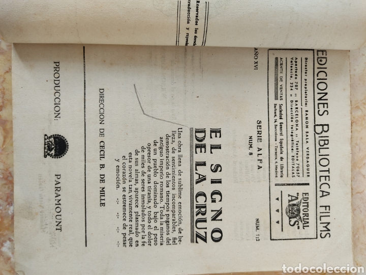 Libros de segunda mano: el signo de la cruz editorial alas - Foto 6