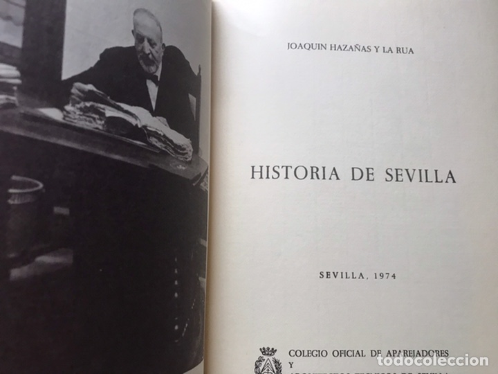 Libros de segunda mano: Historia de Sevilla. Joaqu&iacute;n haza&ntilde;as y la r&uacute;a - Foto 5