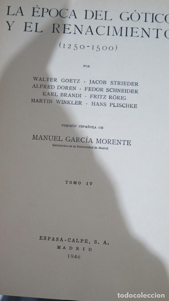 Libros de segunda mano: LA EPOCA DEL GOTICO Y EL RENACIMIENTO. VV.AA - Foto 2