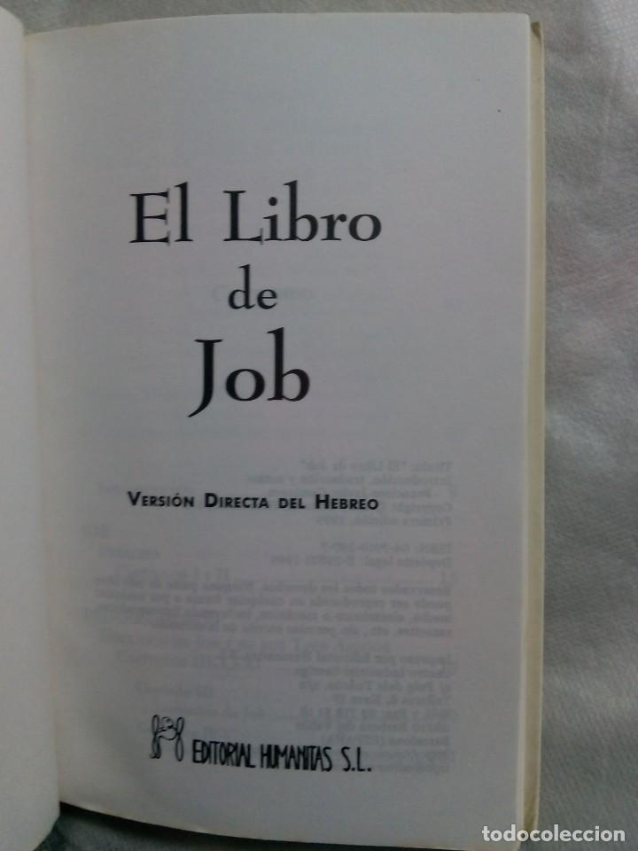 Libros de segunda mano: EL LIBRO DE JOB. LOS PLANES DE LA PROVIDENCIA EN LA DISTRIBUCI&Oacute;N ..../ VERSI&Oacute;N DIRECTA DEL HEBREO - Foto 4