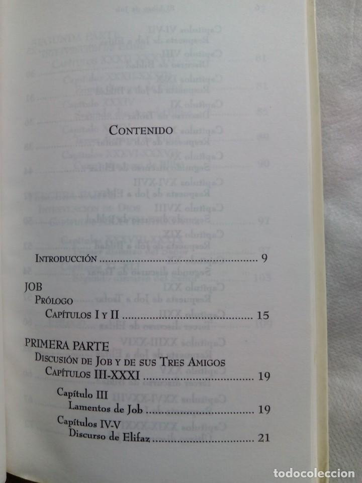 Libros de segunda mano: EL LIBRO DE JOB. LOS PLANES DE LA PROVIDENCIA EN LA DISTRIBUCI&Oacute;N ..../ VERSI&Oacute;N DIRECTA DEL HEBREO - Foto 6