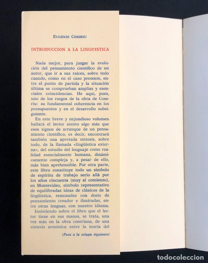 Libros de segunda mano: Introducci&oacute;n a la Ling&uuml;&iacute;stica. Eugenio Coseriu - Foto 2