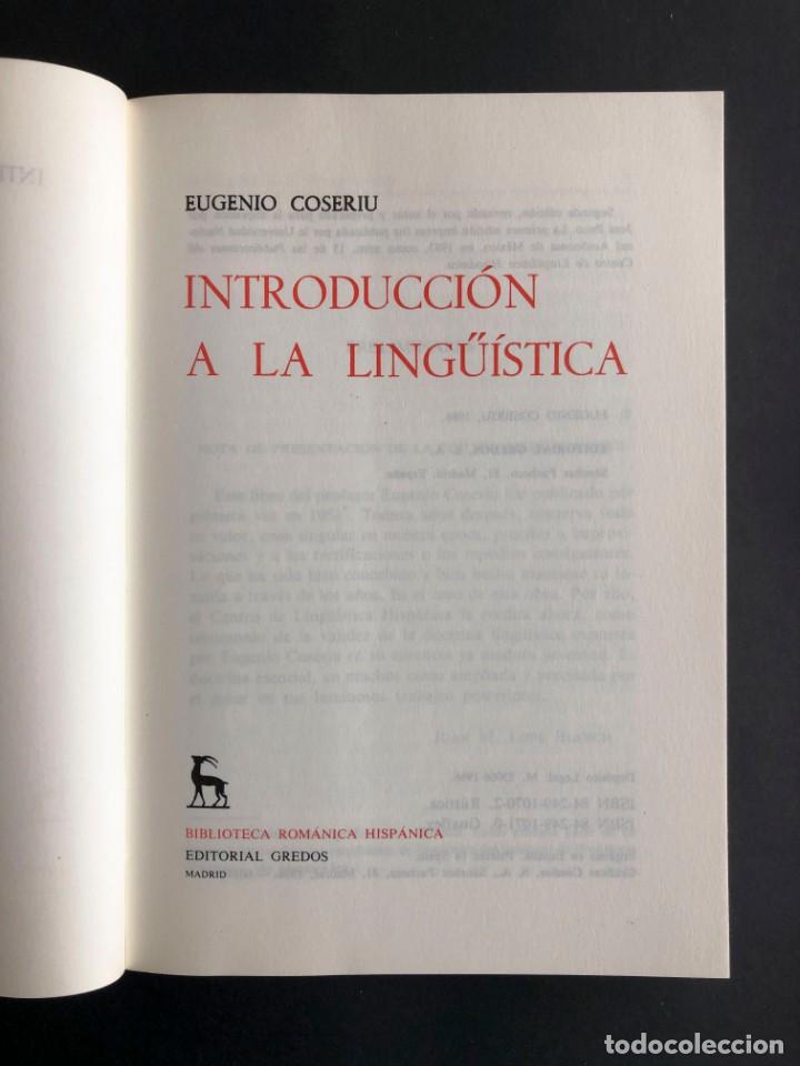 Libros de segunda mano: Introducci&oacute;n a la Ling&uuml;&iacute;stica. Eugenio Coseriu - Foto 4