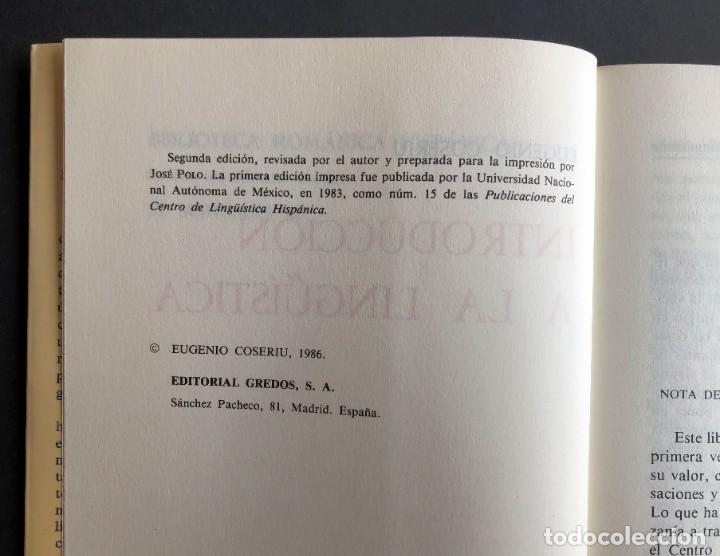Libros de segunda mano: Introducci&oacute;n a la Ling&uuml;&iacute;stica. Eugenio Coseriu - Foto 5