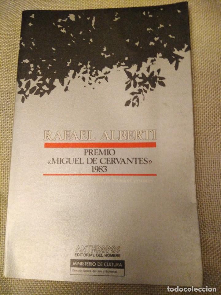 Libros de segunda mano: Rafael Alberti. Premio Miguel de Cervantes 1983 - Foto 1