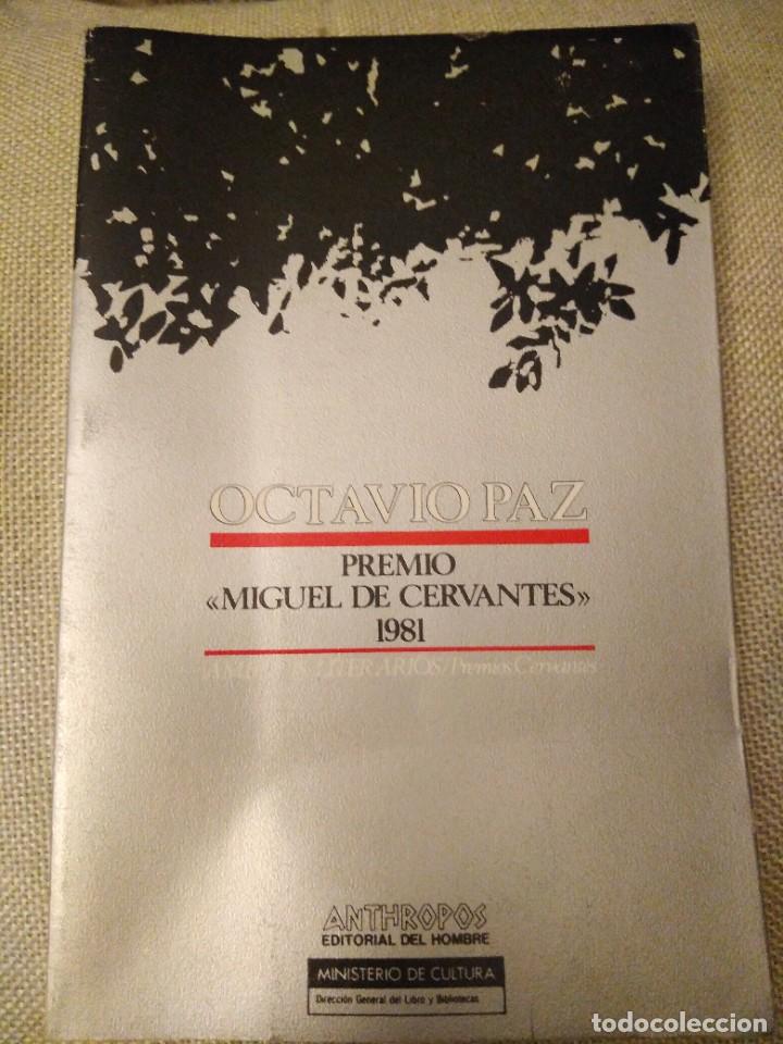 Libros de segunda mano: Octavio Paz. Premio Miguel de Cervantes 1981 - Foto 1