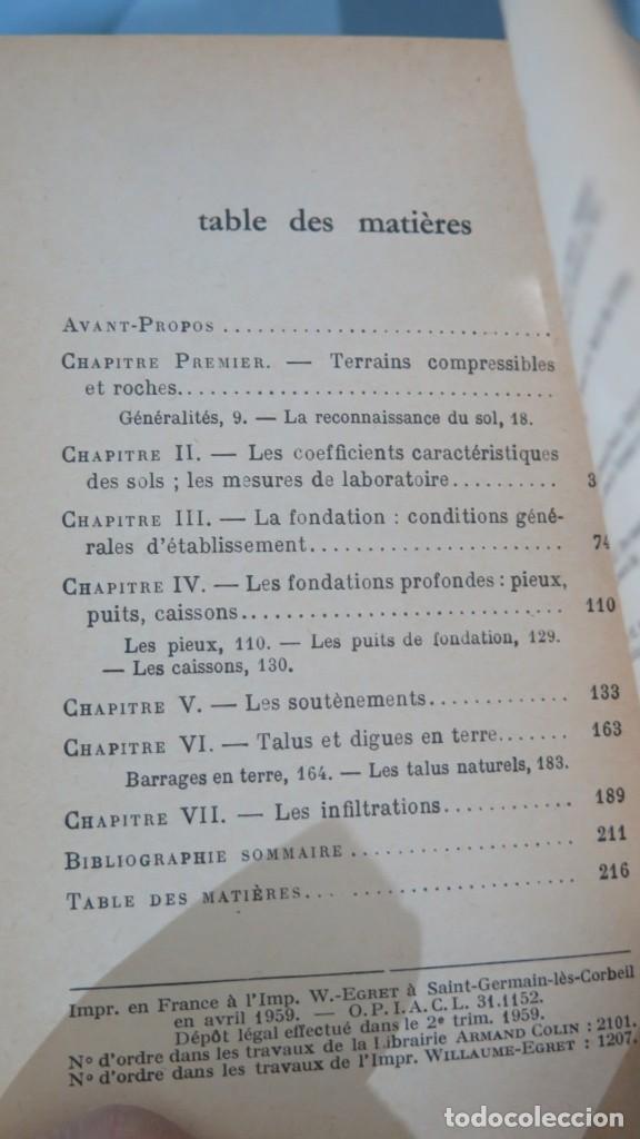 Libros de segunda mano: PRECIS DE MECANIQUE DES SOLS. MAYER - Foto 2
