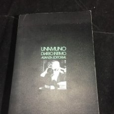 Libros de segunda mano: DIARIO ÍNTIMO POR MIGUEL DE UNAMUNO DE ALIANZA EDITORIAL EN MADRID 1979