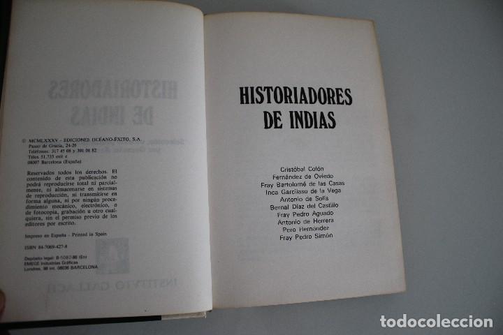 Libros de segunda mano: HISTORIADORES DE LAS INDIAS INSTITUTO GALLACH - Foto 1