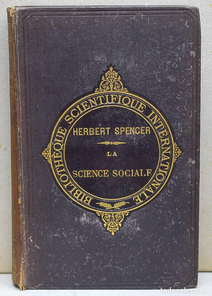 Libros de segunda mano: Introduction a la science sociale. Herbert Spencer - Foto 1