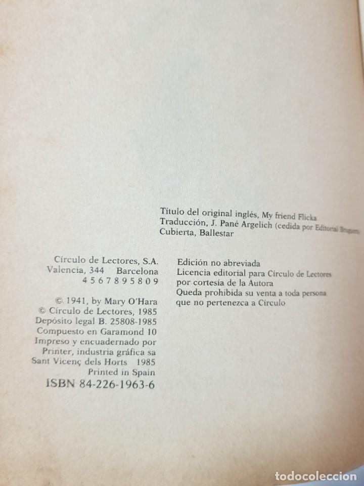 Libros de segunda mano: MI AMIGA FLICKA. MARY O&acute;HARA. PRIMERA EDICION 1985 - Foto 4