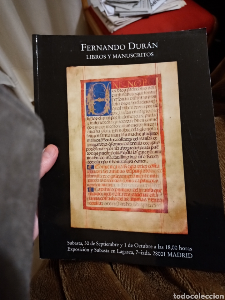 Libros de segunda mano: Fernando Duran. Libros y Manuscritos. Subasta 30 de septiembre - Foto 1