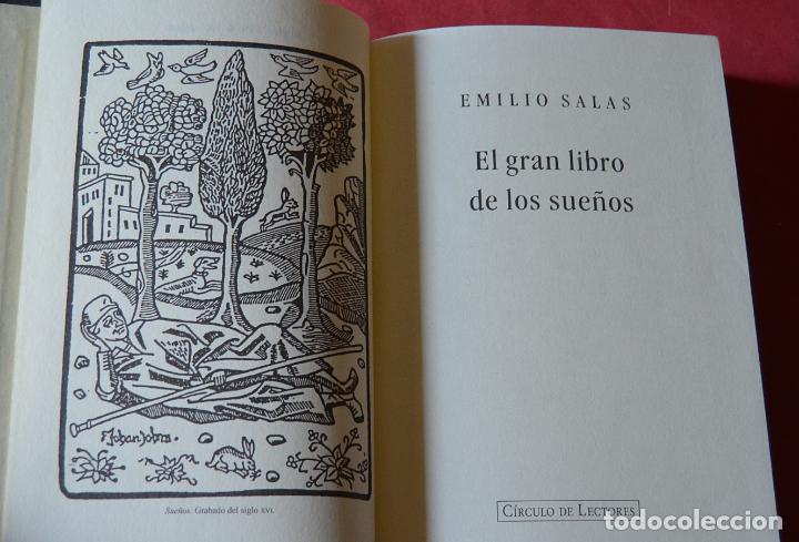 Libros de segunda mano: EL LIBRO DE LOS SUE&Ntilde;OS - EMILIO SALAS - CIRCULO DE LECTORES - Foto 3