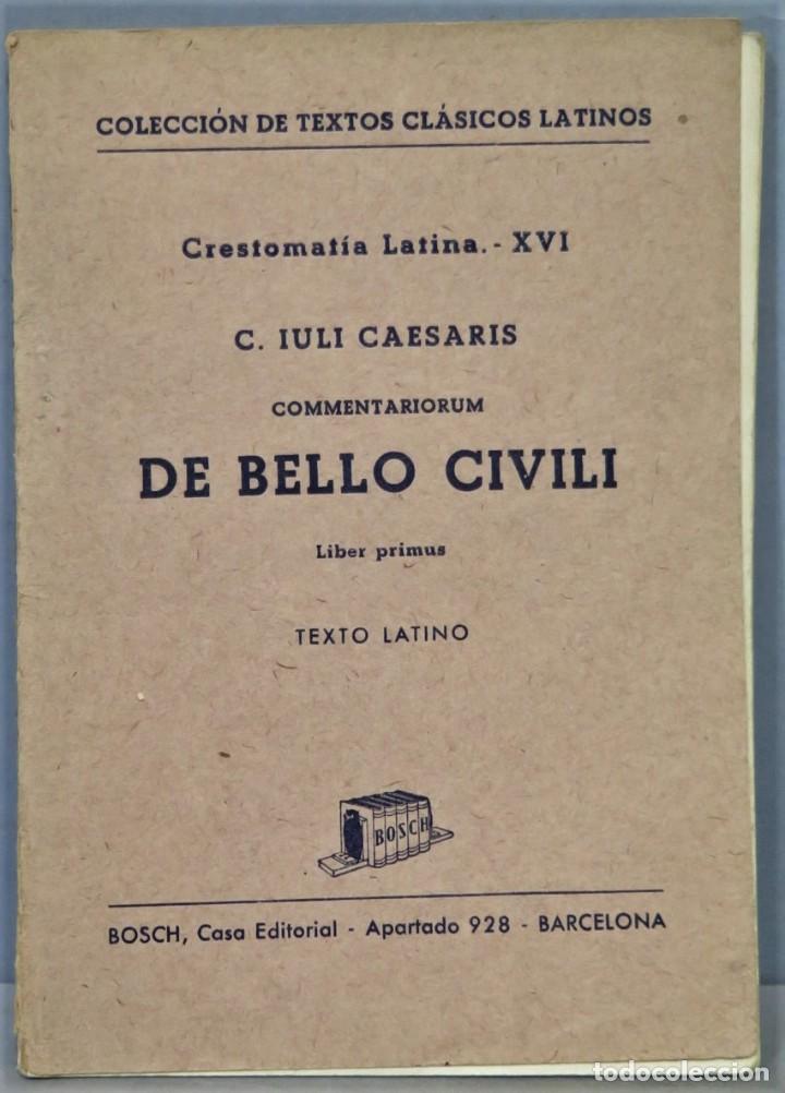 Libros de segunda mano: Commentariorum de bello Civili. Liber primus. CESAR - Foto 1