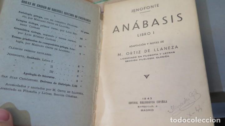 Libros de segunda mano: ANABASIS. LIBRO I. JENOFONTE. M. ORTIZ DE LLANEZA - Foto 2