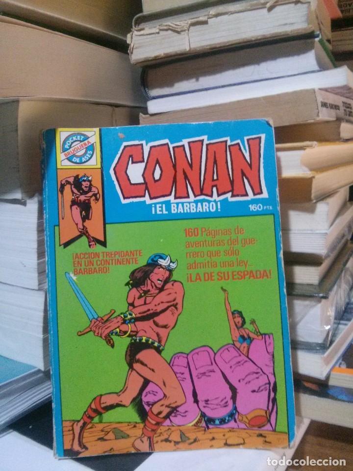 Libros de segunda mano: CONAN &iexcl;EL BARBARO!, BRUGERA POCKET DE ASES - Foto 1