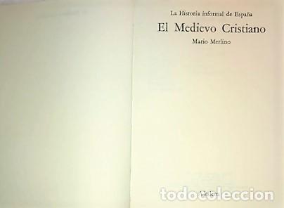 Libros de segunda mano: MARIO MERLINO ... EL MEDIEVO CRISTIANO ... 1978 - Foto 2