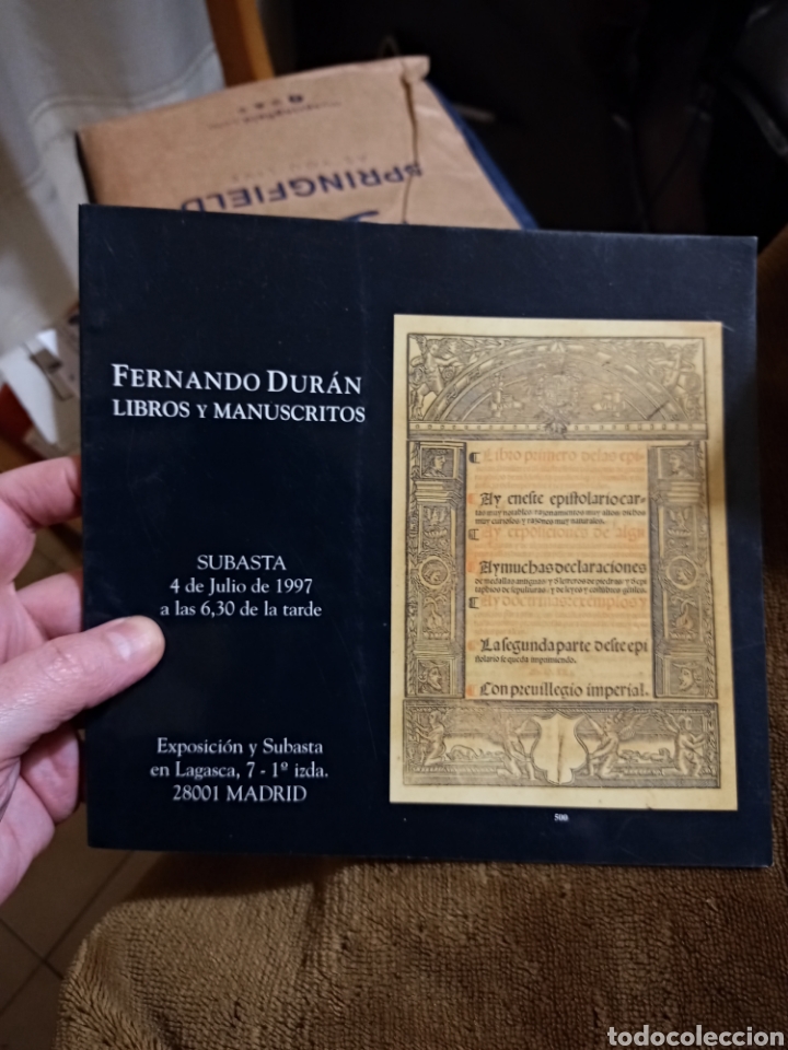 Libros de segunda mano: Fernando Duran. Libros y Manuscritos. Subasta 4 de julio de 1997 - Foto 1