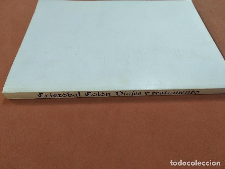 Libros de segunda mano: cristobal col&oacute;n viajes y testamento - 1986 - ACB - Foto 2